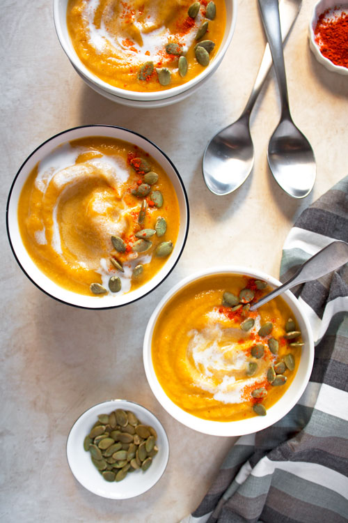 creamy roasted pumpkin soup